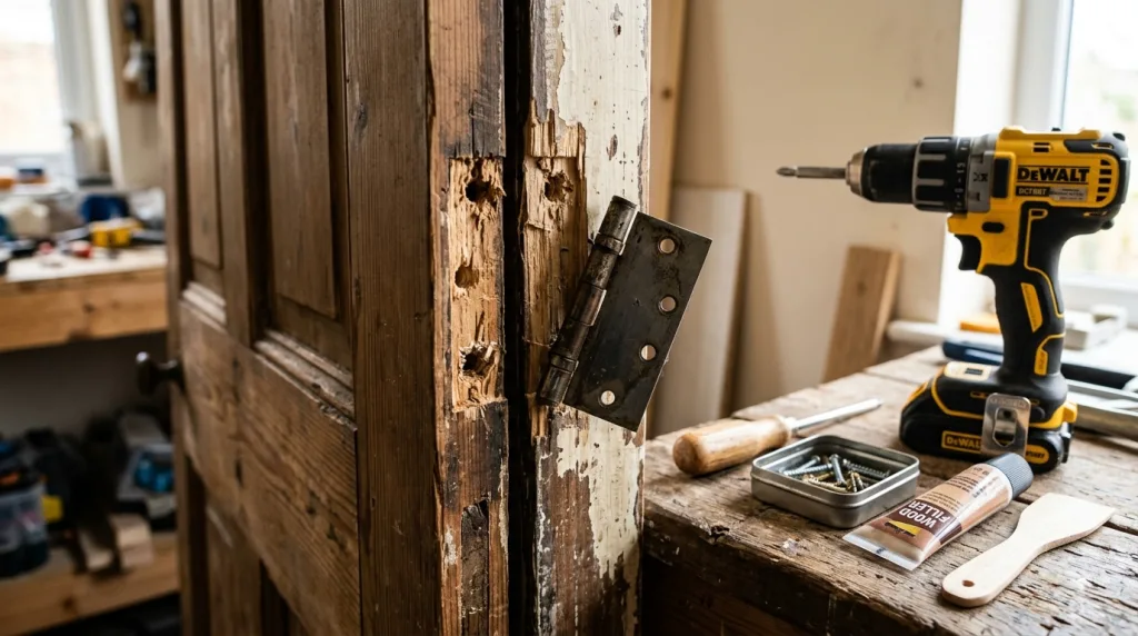 découvrez des astuces simples et efficaces pour réparer un gond de porte arraché et redonner vie à votre porte rapidement.